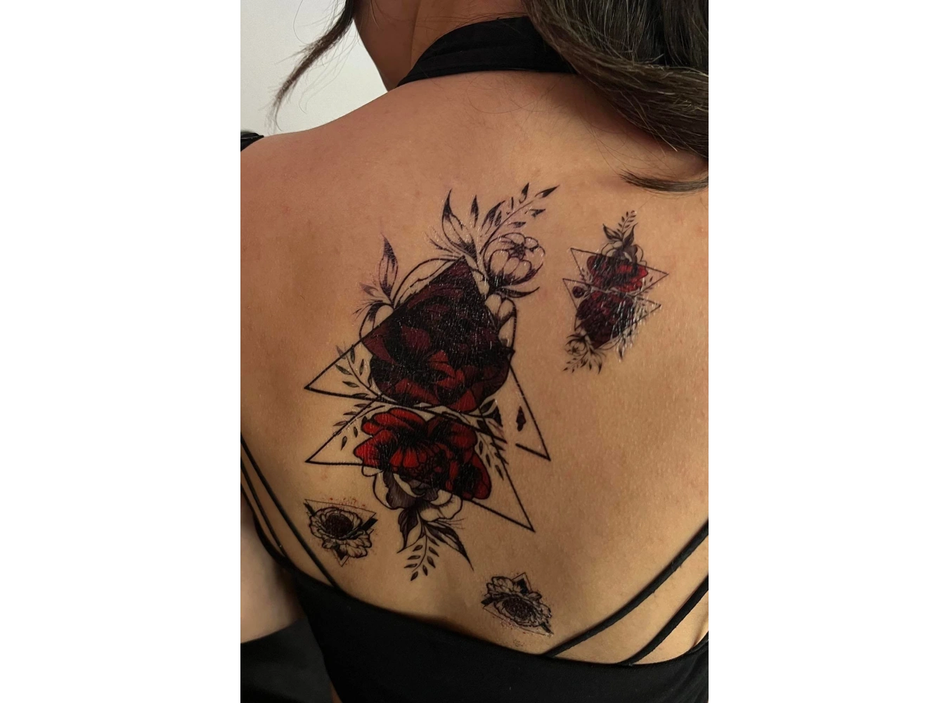 Geçici Gül Figürlü Dövme Tattoo