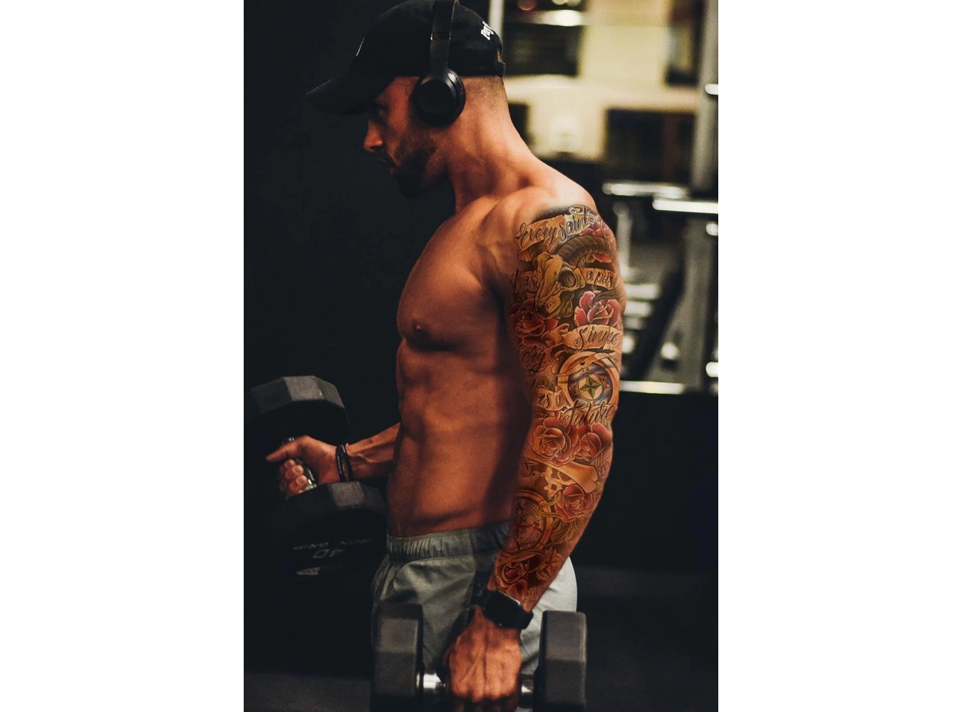 Geçici Gül Karışık Desen Dövme Tattoo