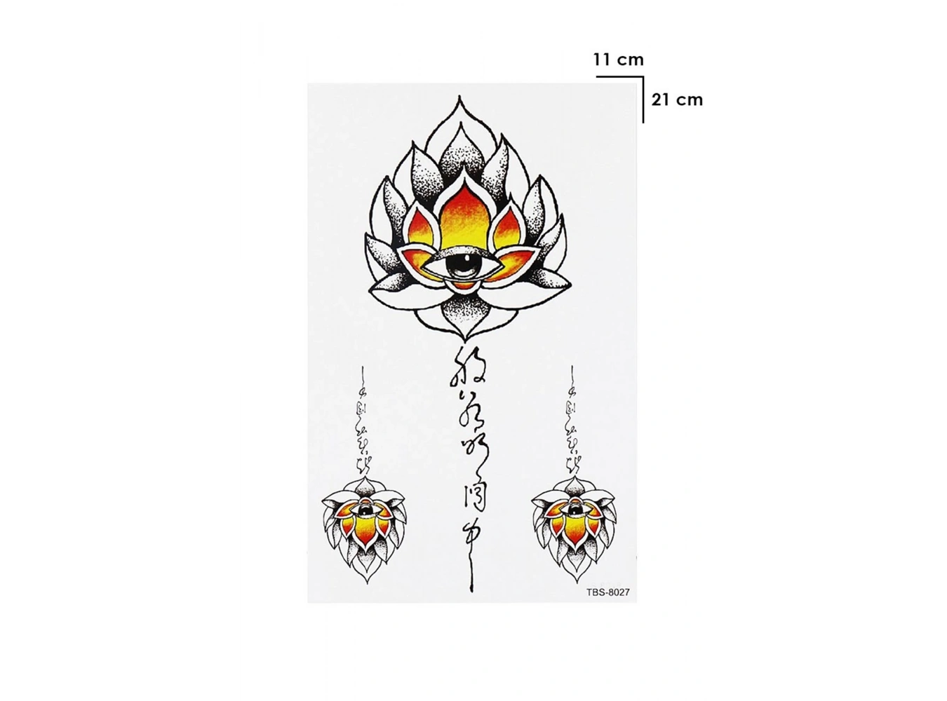 Geçici Gül ve Göz Dövme Tattoo