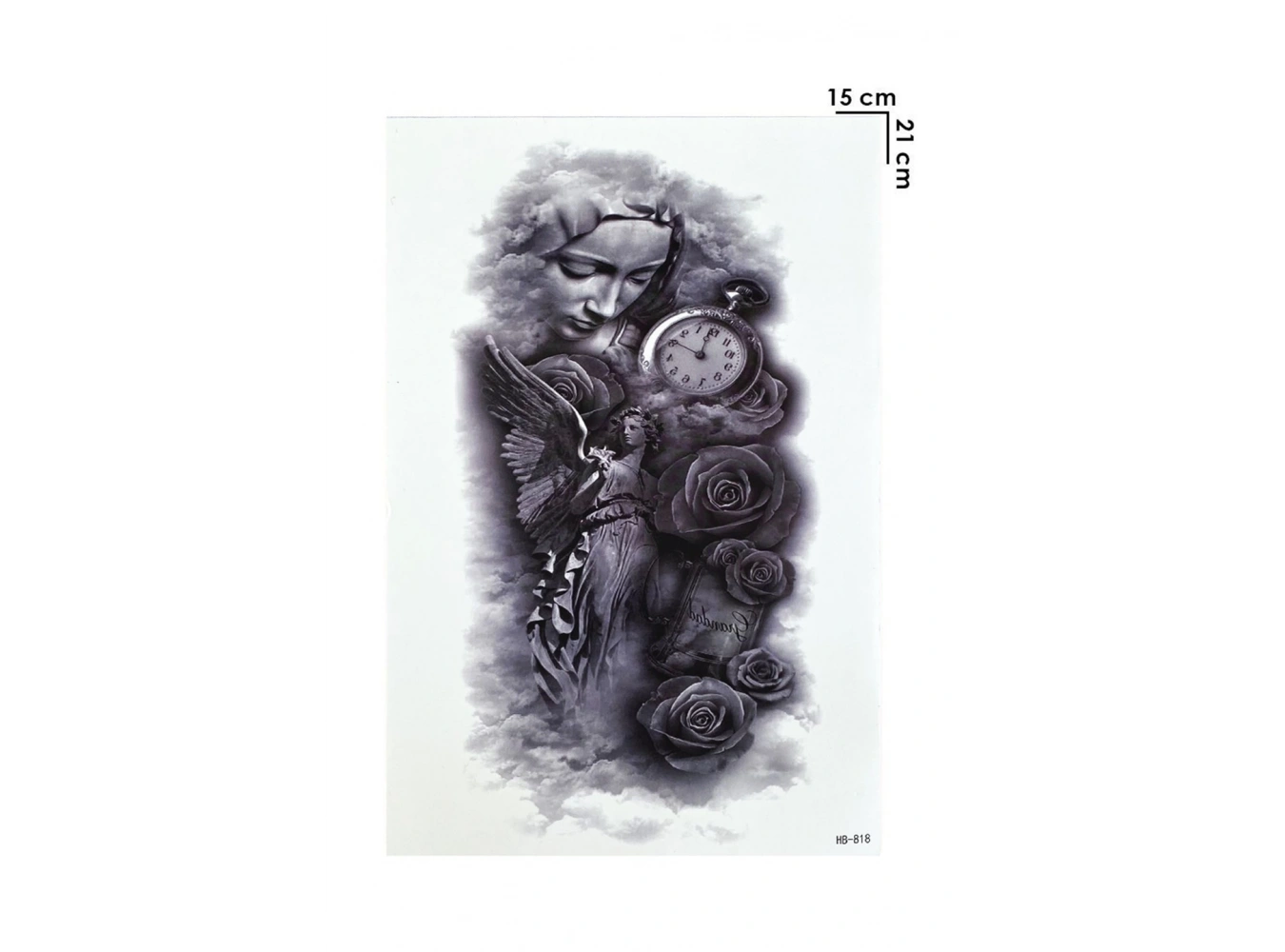 Geçici Gül ve Saat Dövme Tattoo