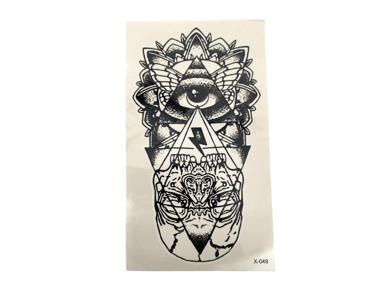 Geçici İlluminati Figürlü Mini Dövme