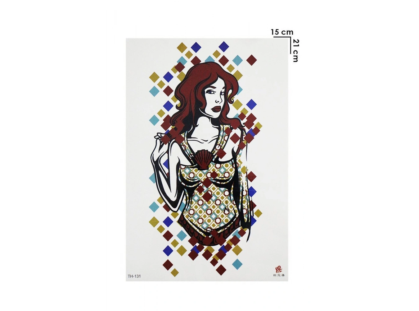 Geçici Kadın Modelli Dövme Tattoo