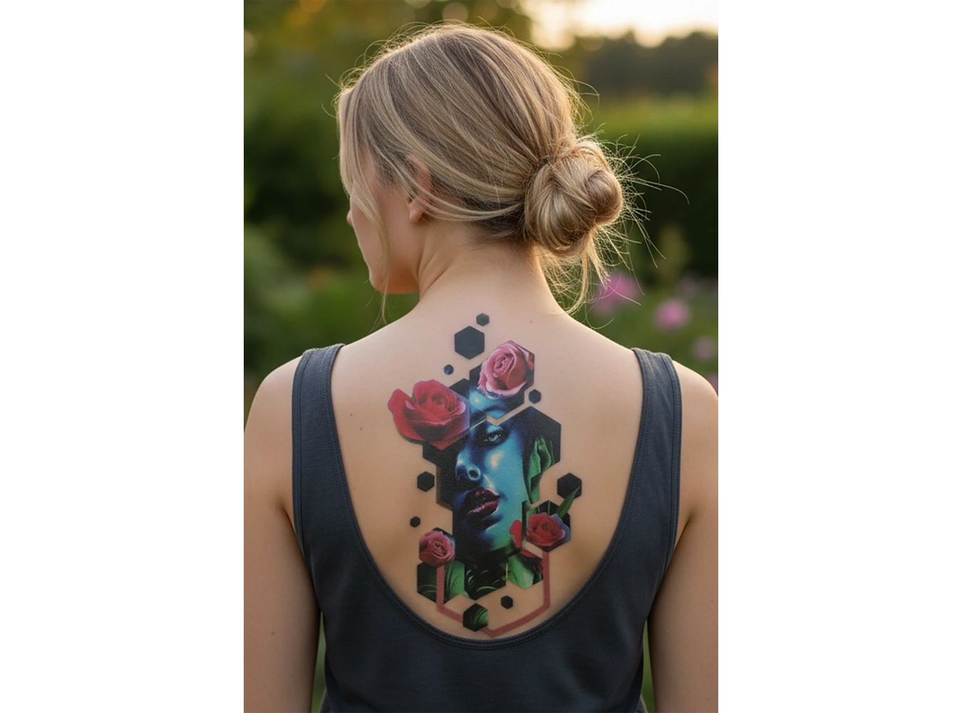 Geçici Kadın Modelli Dövme Tattoo