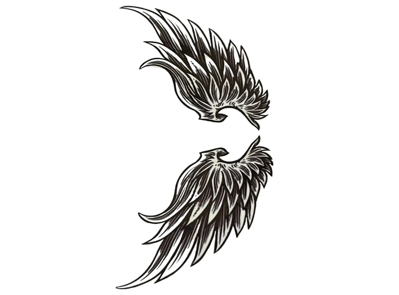 Geçici Kanat Figürlü Mini Dövme Tattoo