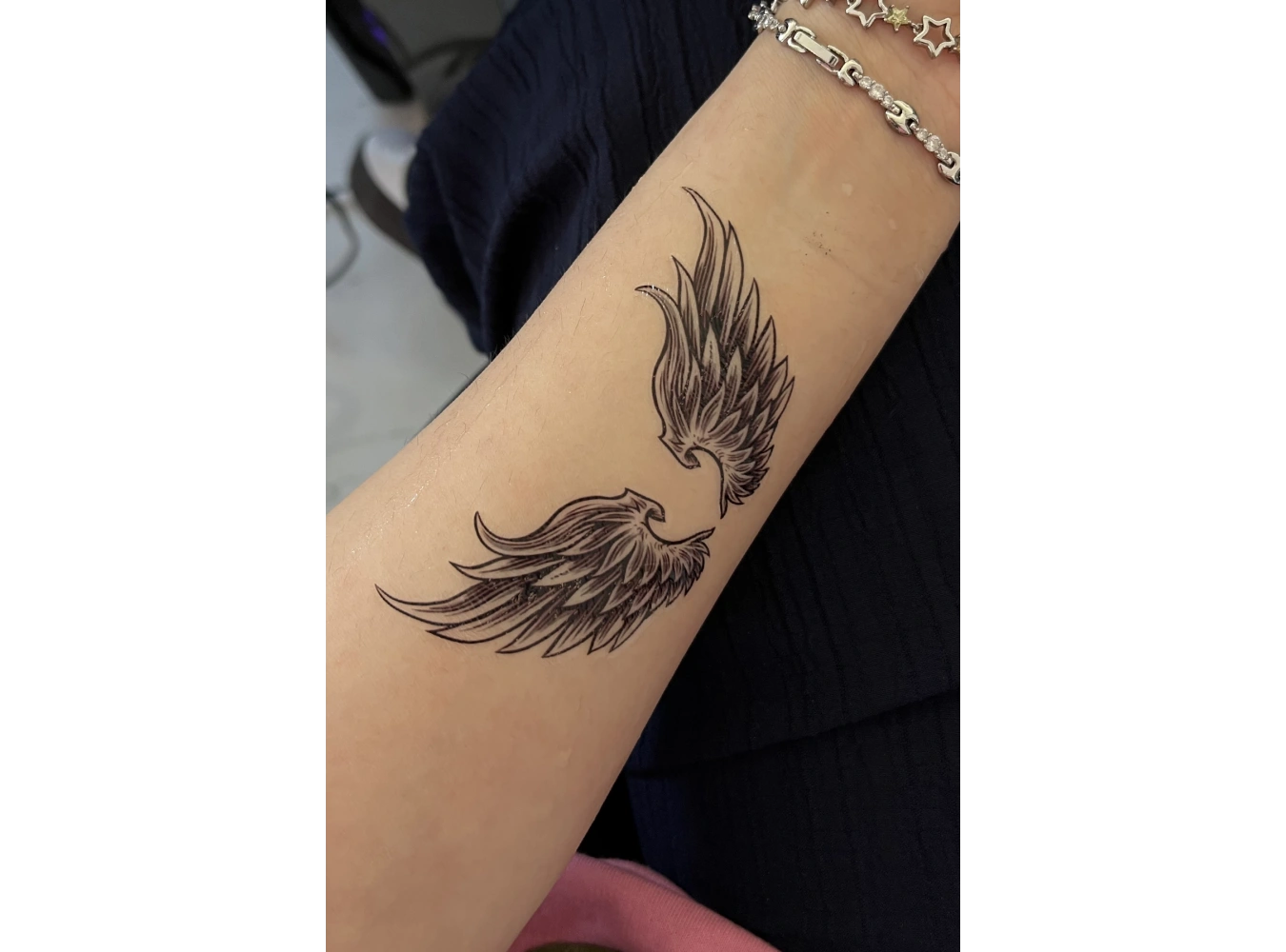 Geçici Kanat Figürlü Mini Dövme Tattoo