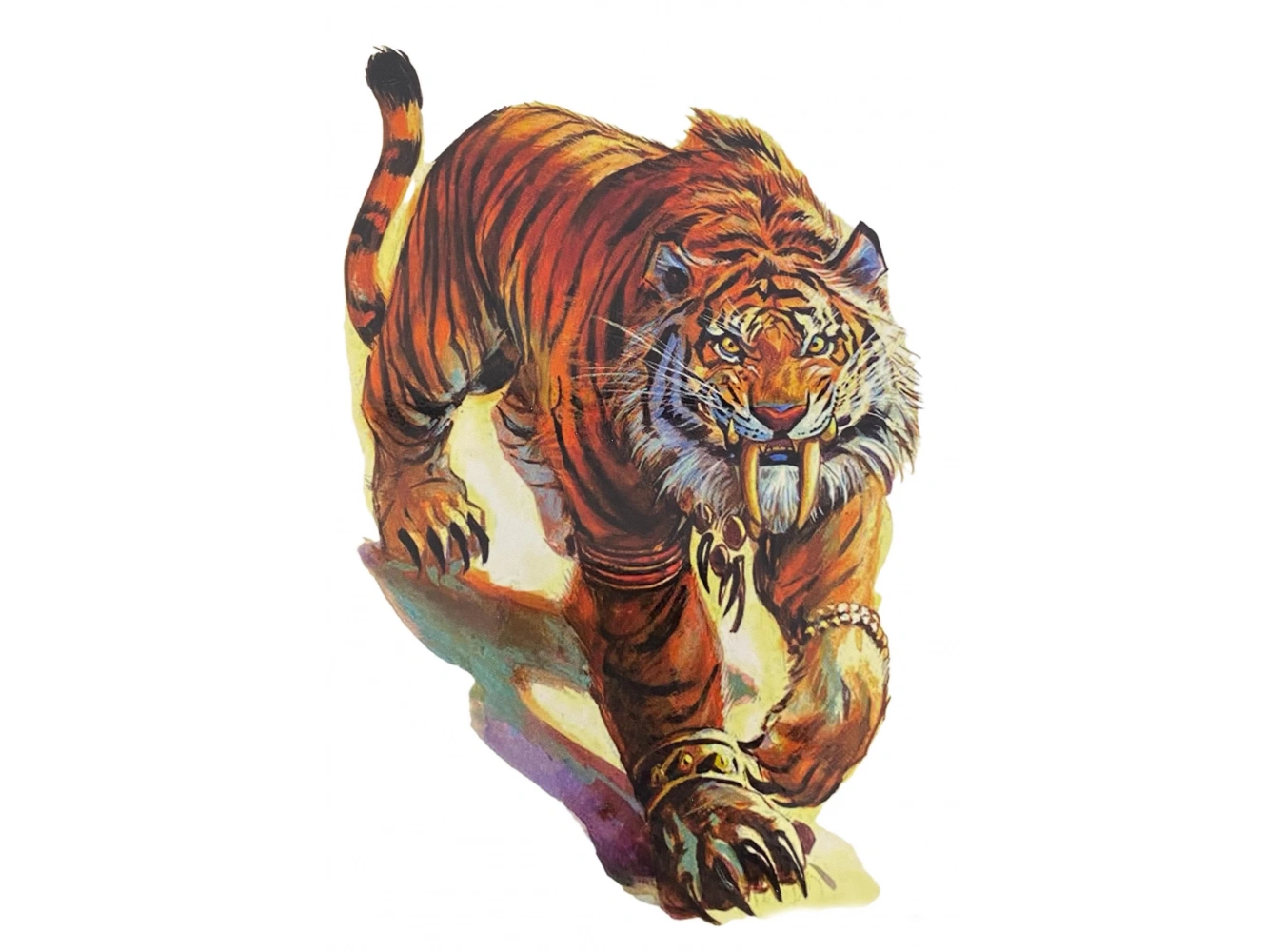 Geçici Kaplan Figürlü Dövme Tatto