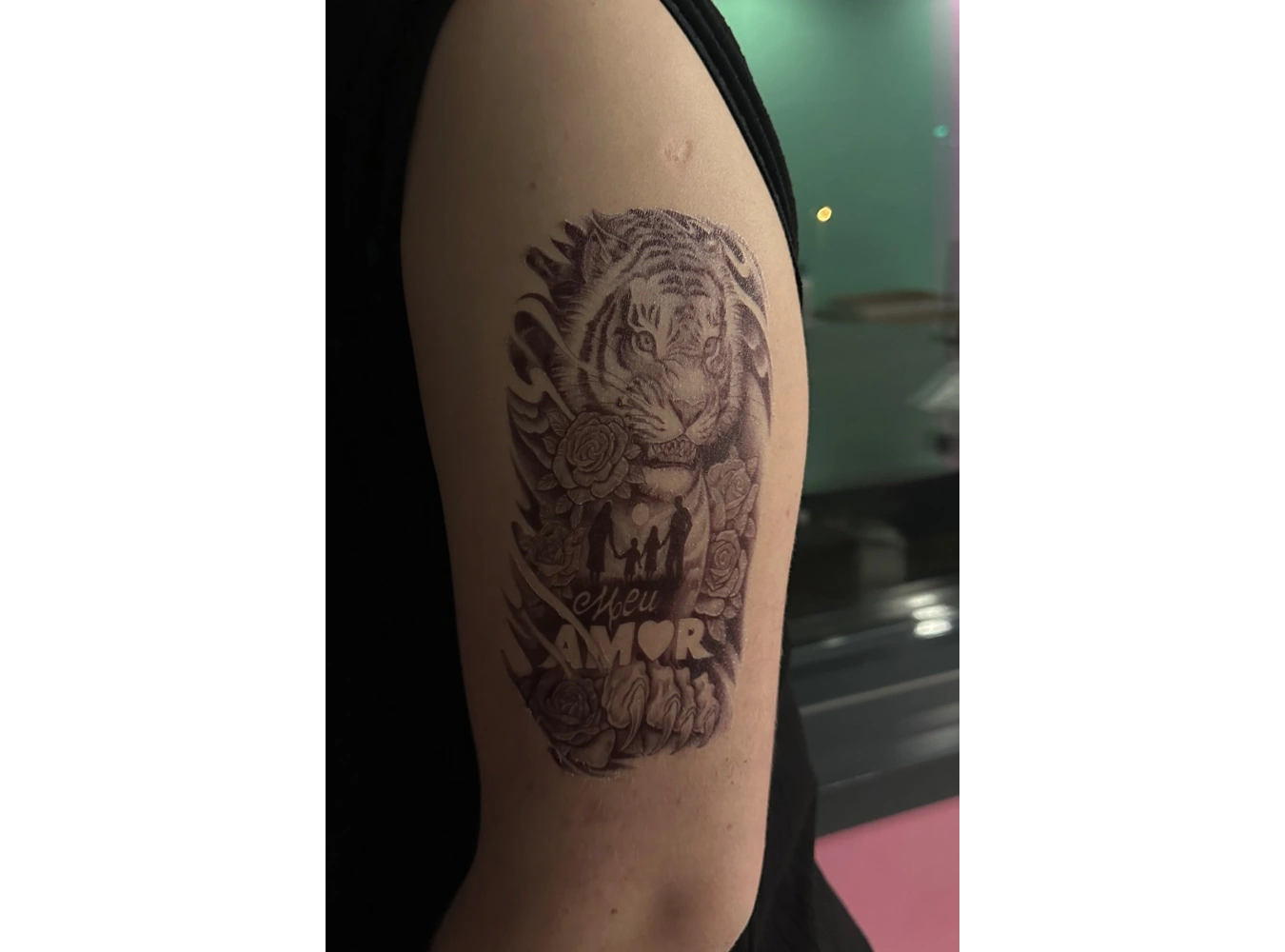 Geçici Kaplan Figürlü Dövme Tattoo