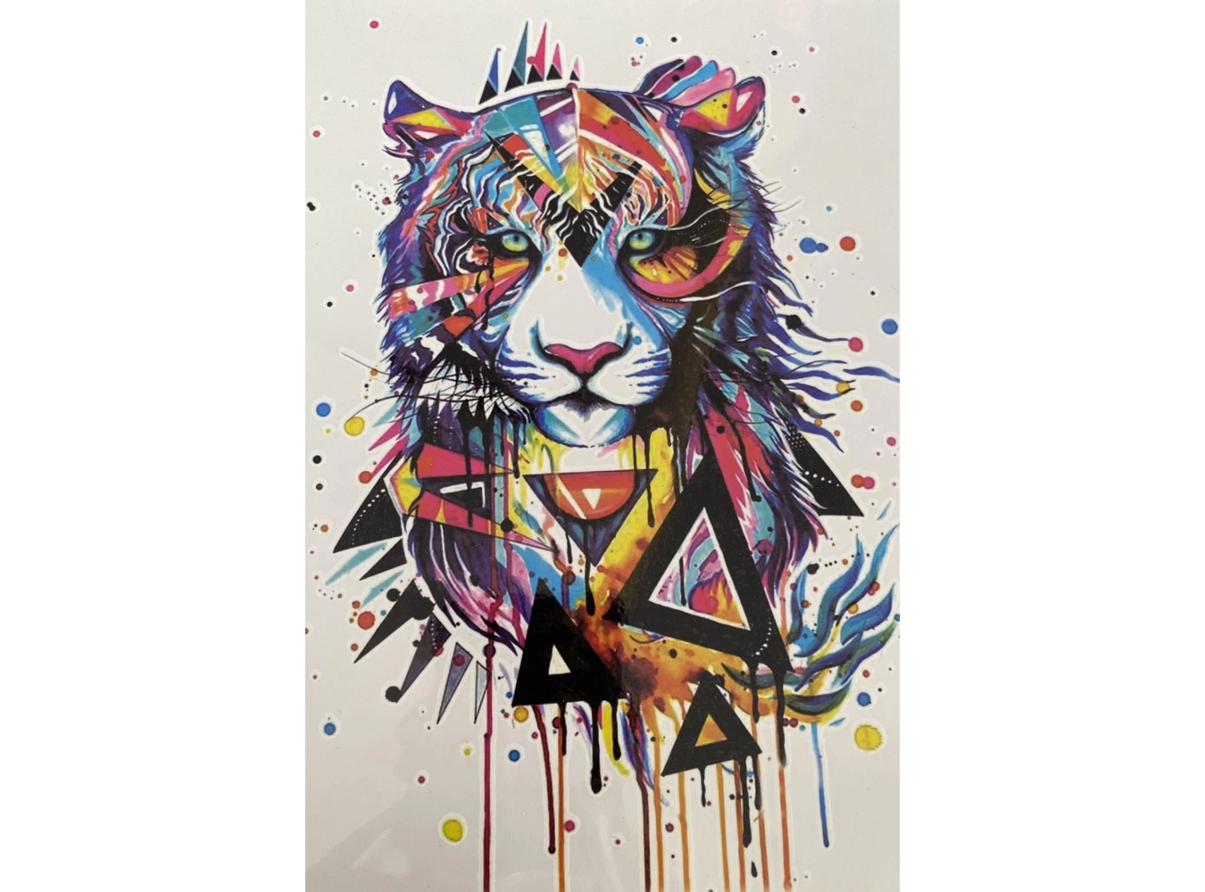 Geçici Kaplan Figürlü Dövme Tattoo