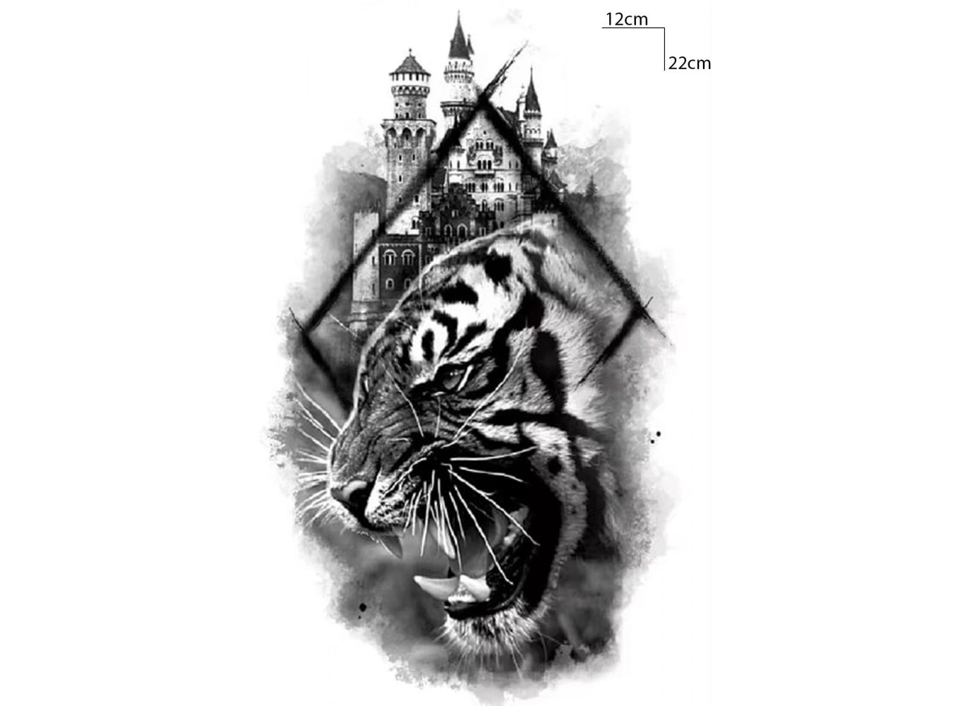 Geçici Kaplan Figürlü Dövme Tattoo