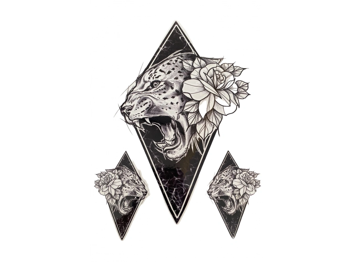 Geçici Kaplan Figürlü Dövme Tattoo