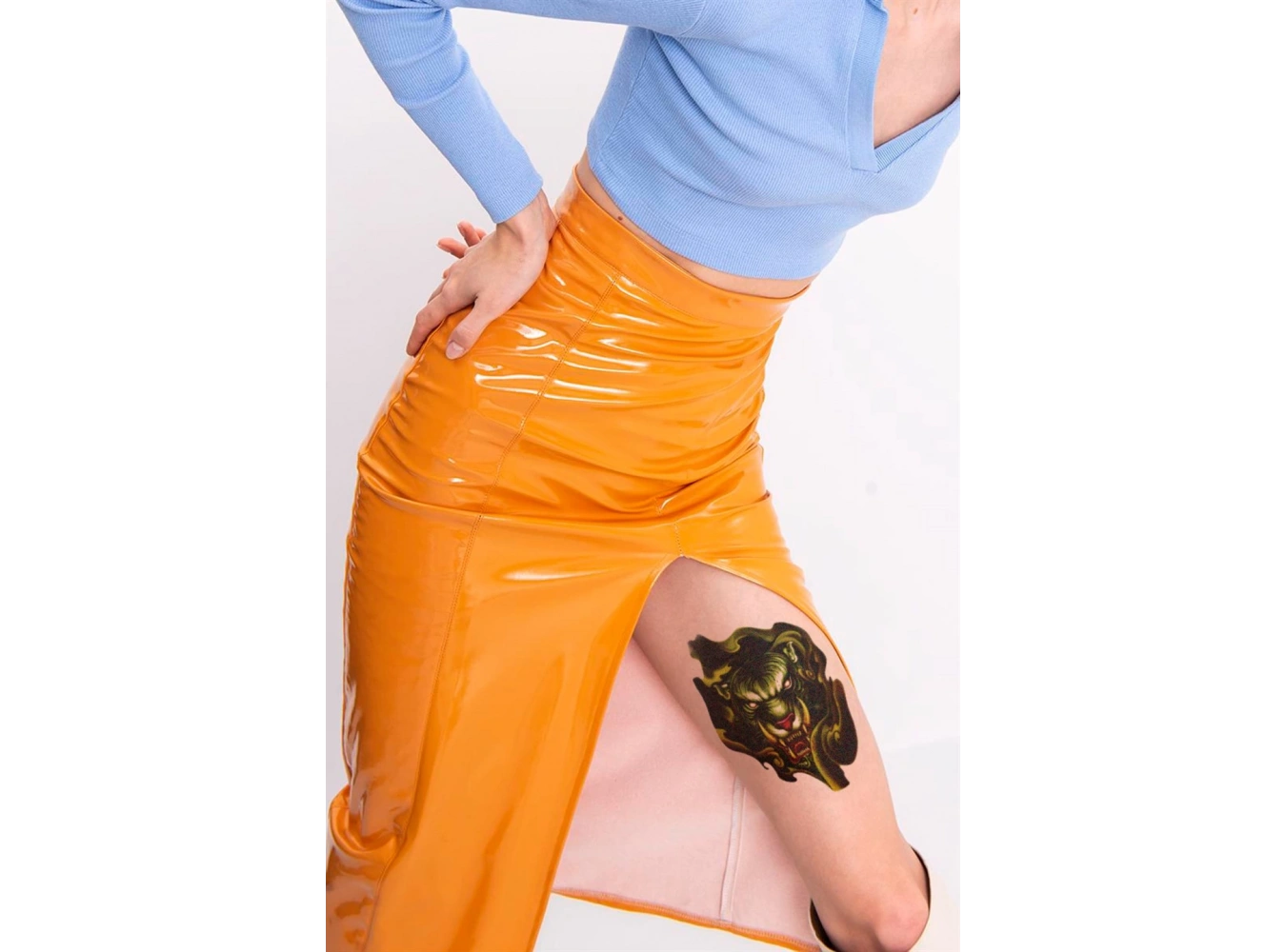 Geçici Kaplan Modelli Dövme Tattoo