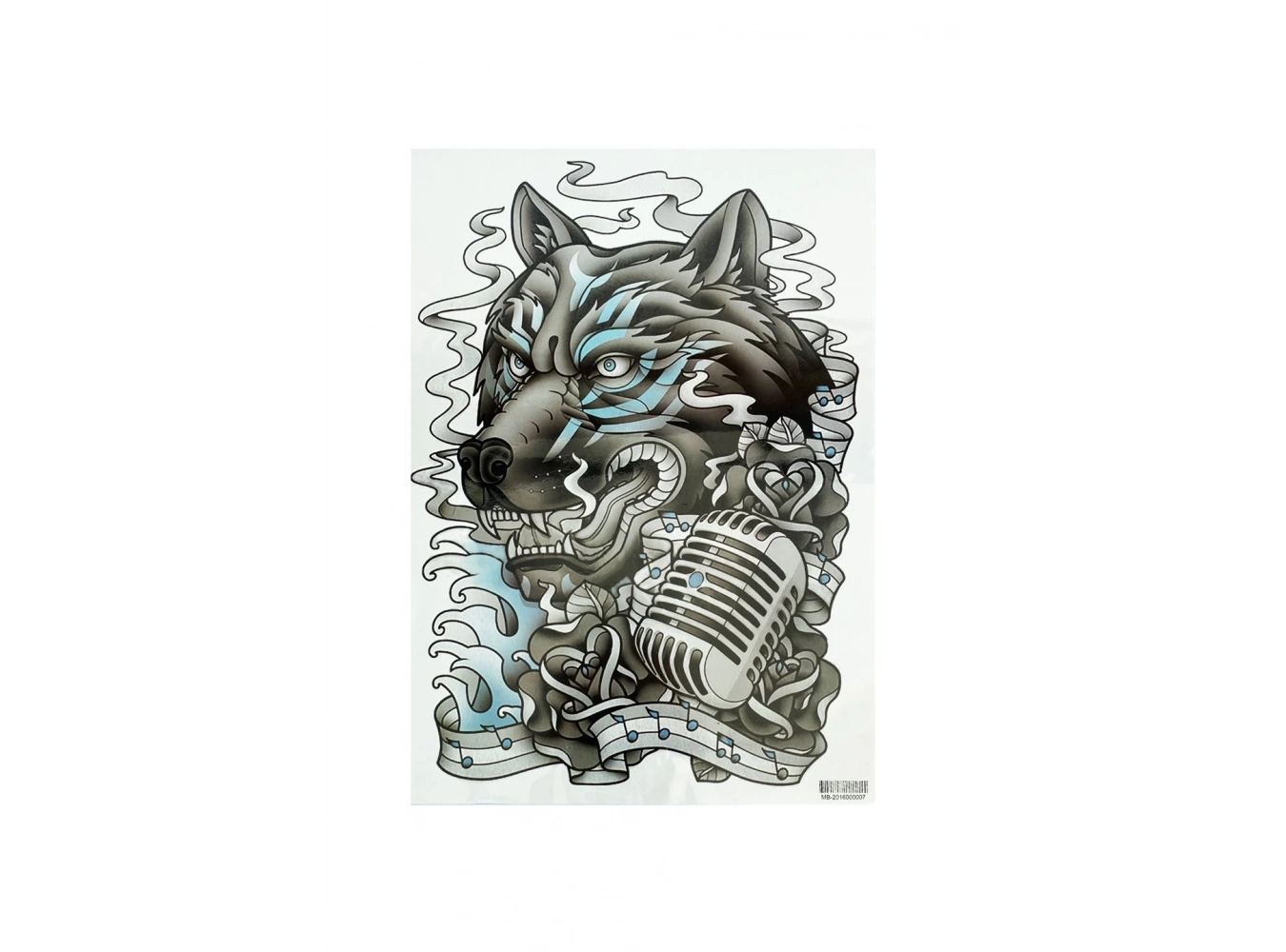 Geçici Kaplan Modelli Sırt Dövme Tattoo