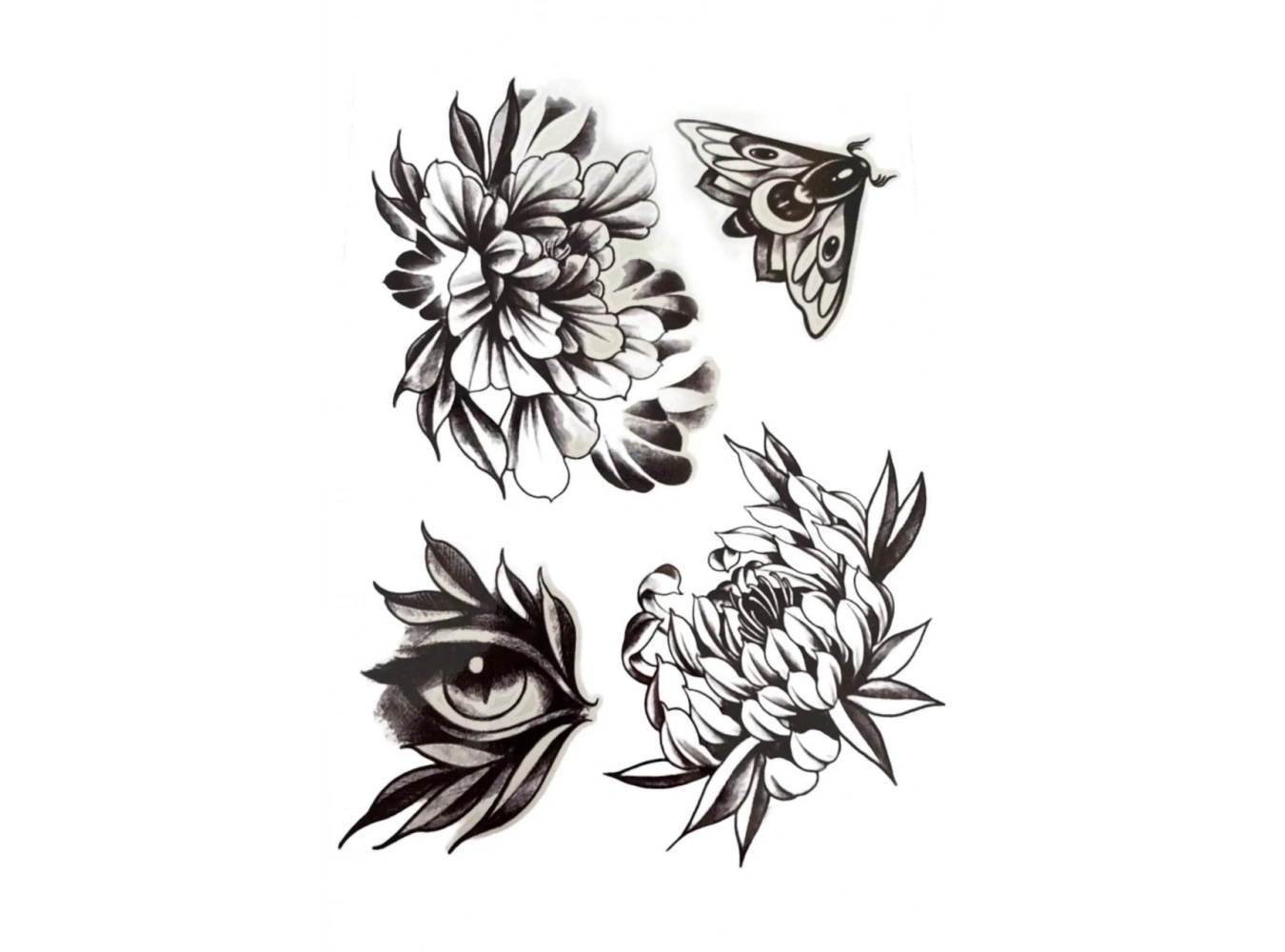 Geçici Karışık Figür Dövme Tattoo