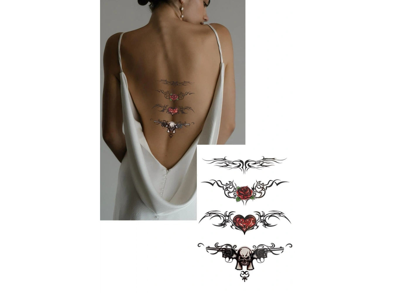 Geçici Karışık Figür Dövme Tattoo