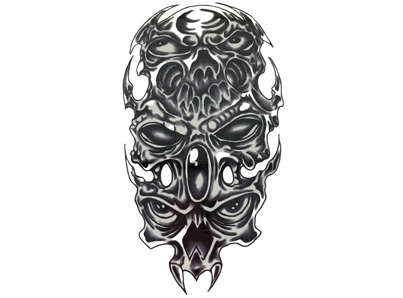 Geçici Karışık Figürlü Dövme Tattoo