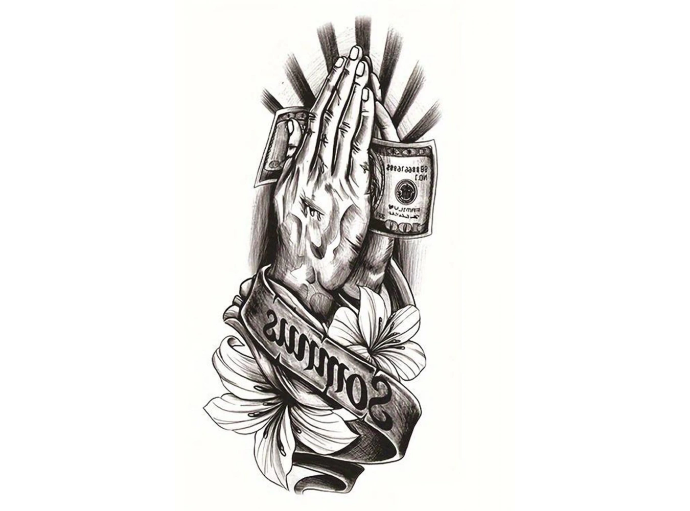 Geçici Karışık Figürlü Dövme Tattoo