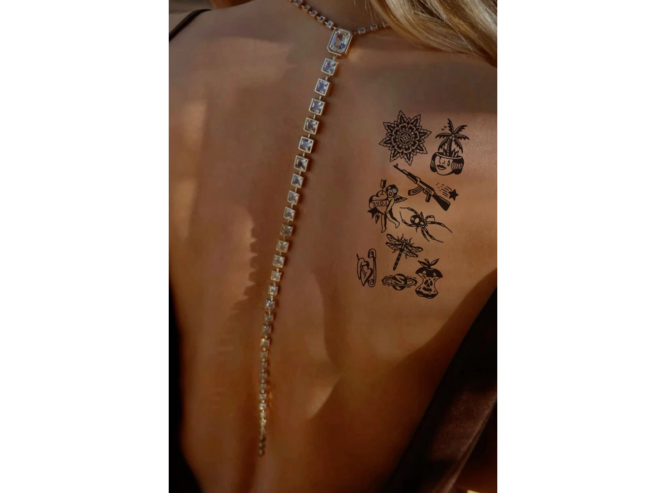 Geçici Karışık Figürlü Dövme Tattoo