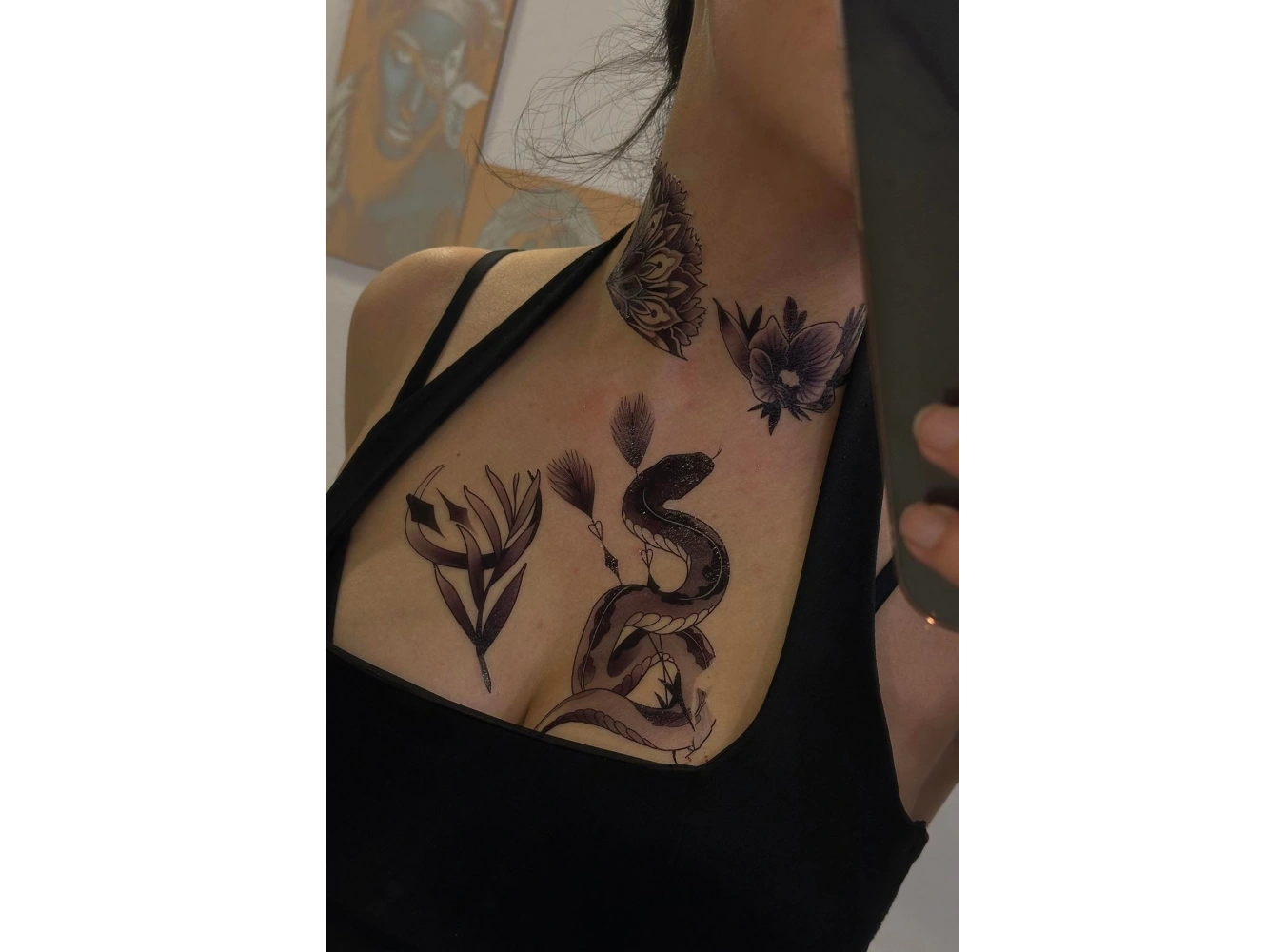 Geçici Karışık Figürlü Dövme Tattoo