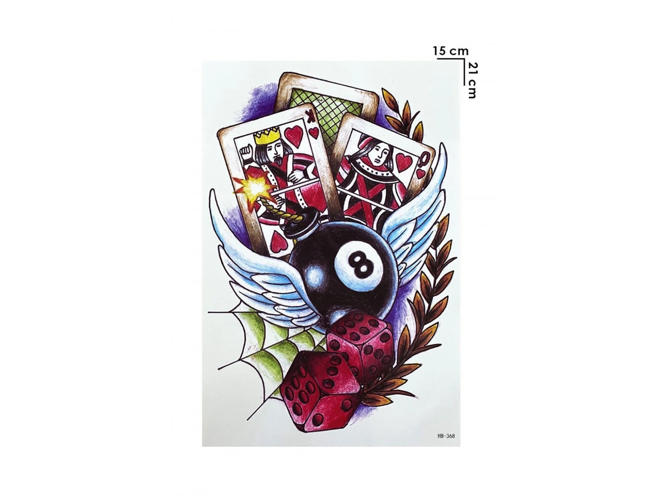 Geçici Kart Ve Bilardo Topu Tatto