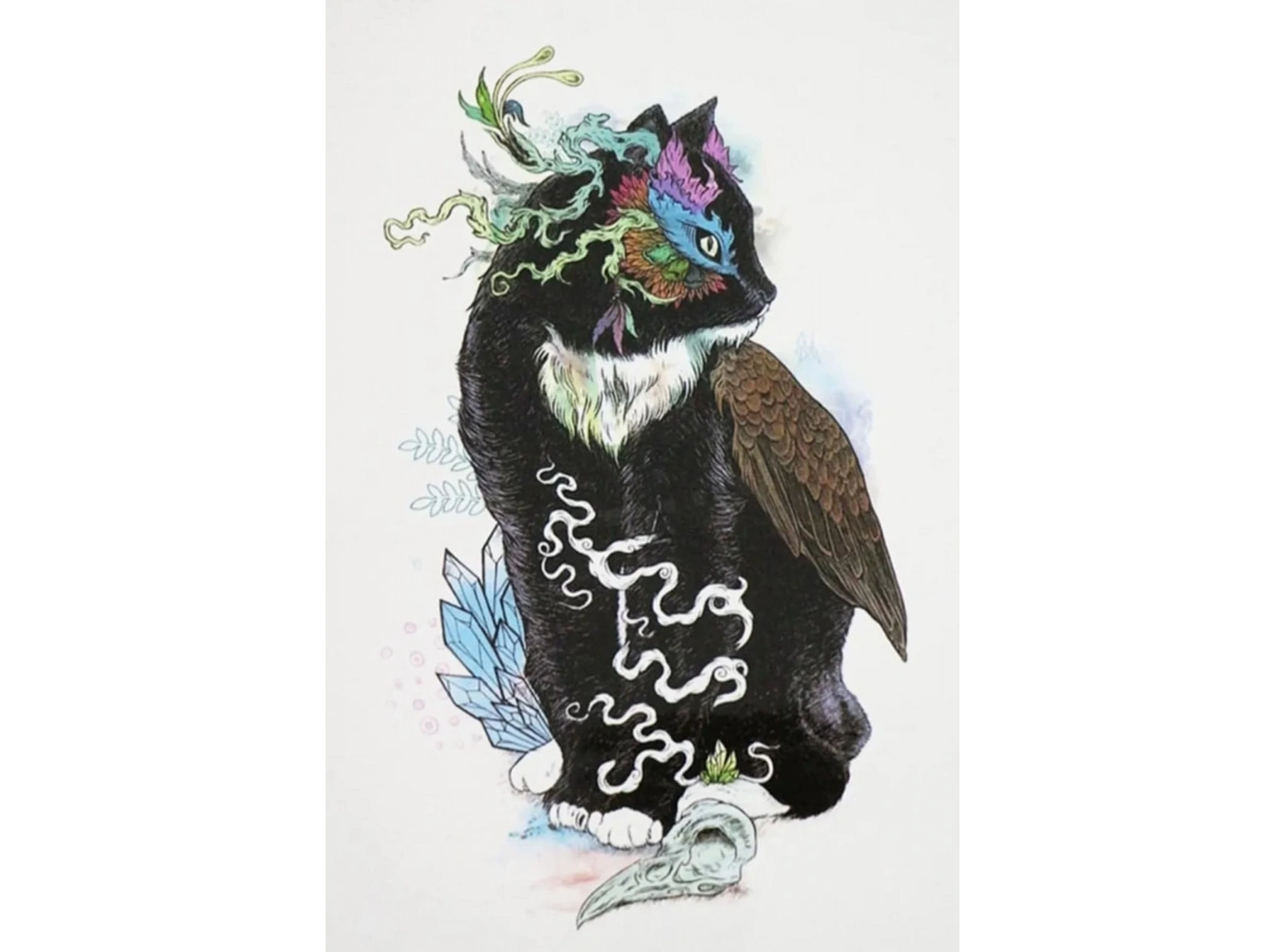 Geçici Kedi Figürlü Dövme Tattoo