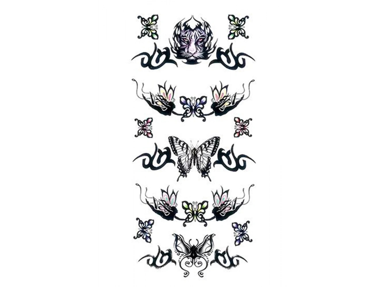 Geçici Kelebek Figürlü Dövme Tattoo