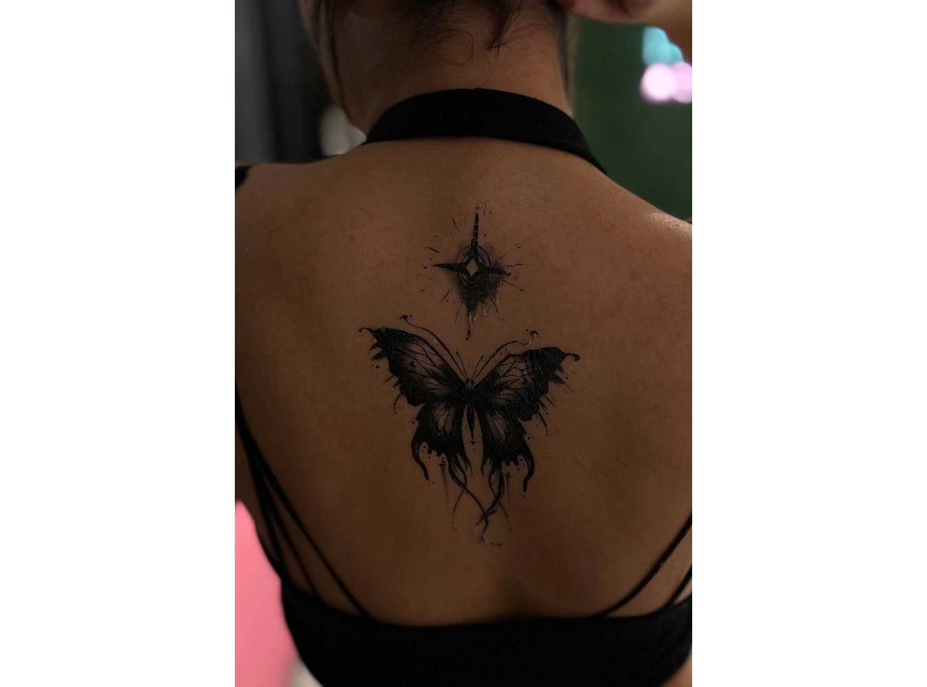 Geçici Kelebek Figürlü Dövme Tattoo
