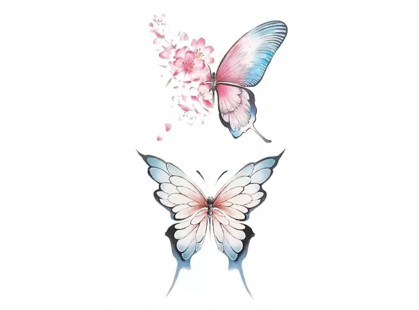 Geçici Kelebek Figürlü Mini Dövme Tattoo