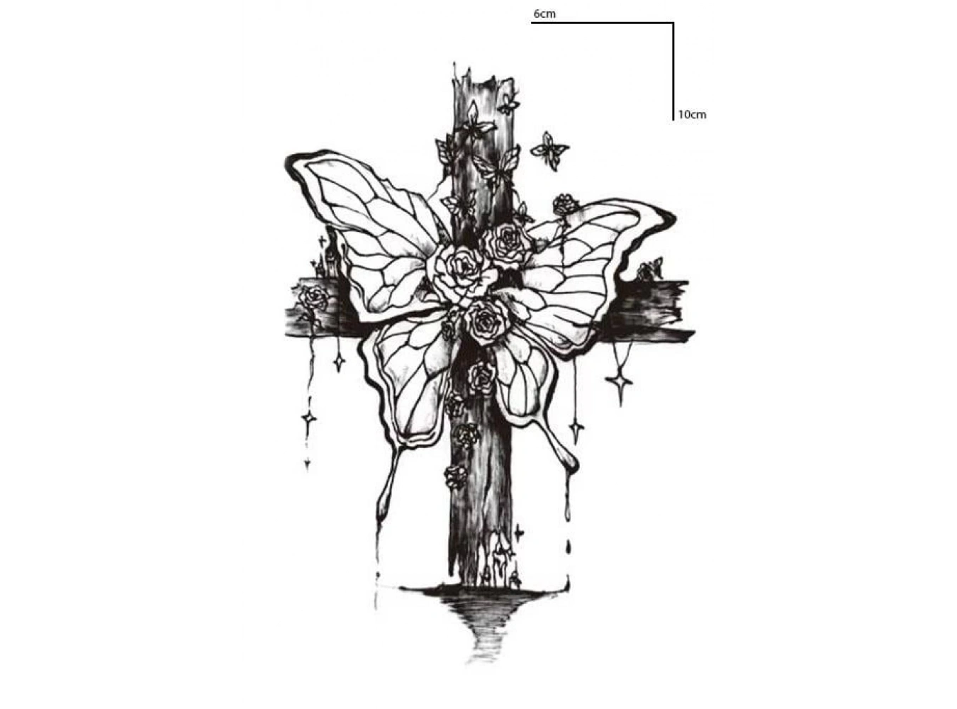 Geçici Kelebek Figürlü Mini Dövme Tattoo