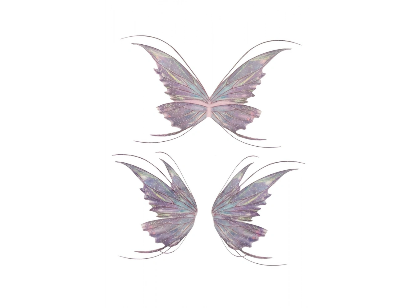 Geçici Kelebek Figürlü Simli Dövme Tattoo