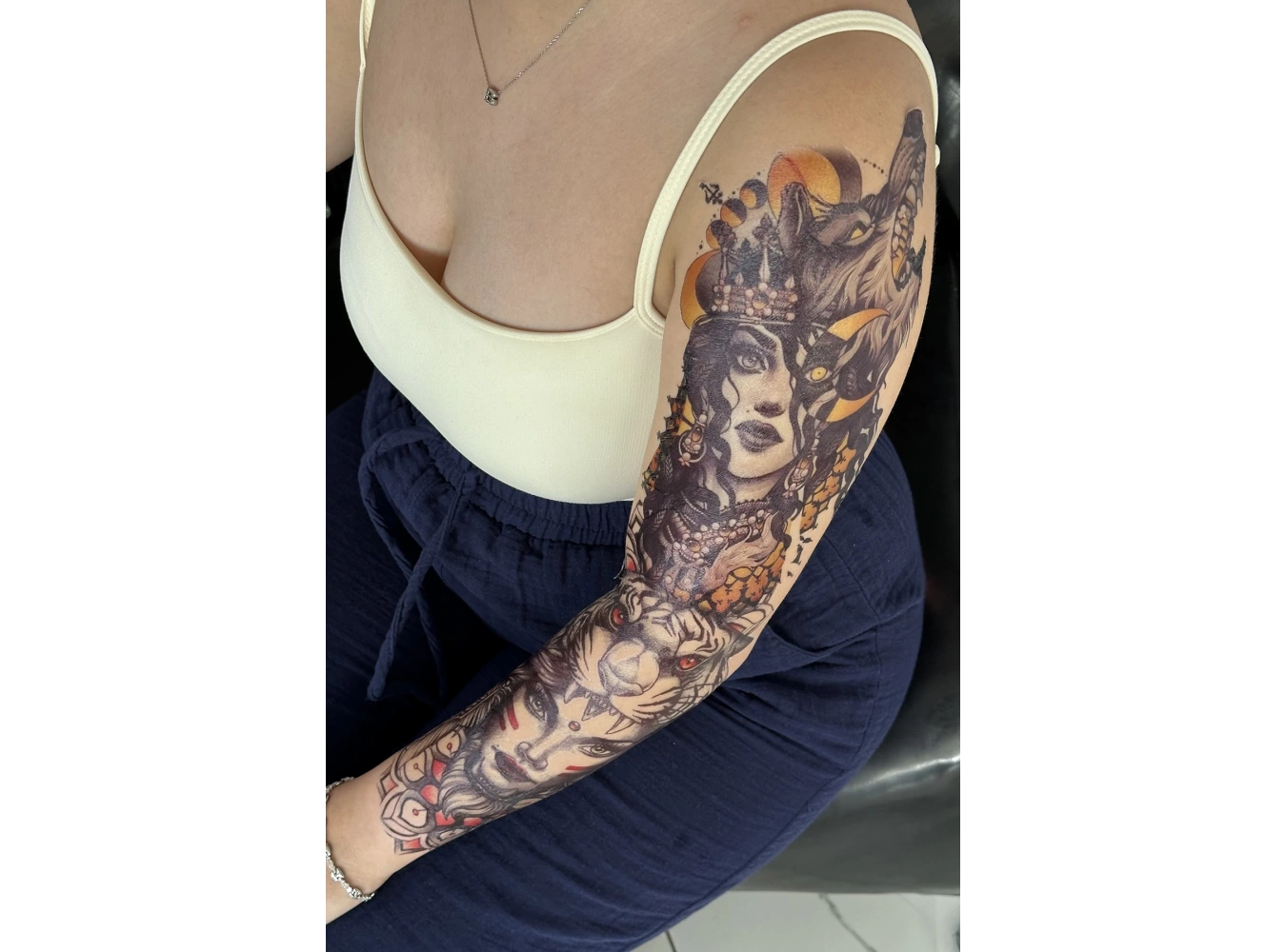 Geçici Kız Figürlü Dövme Tattoo
