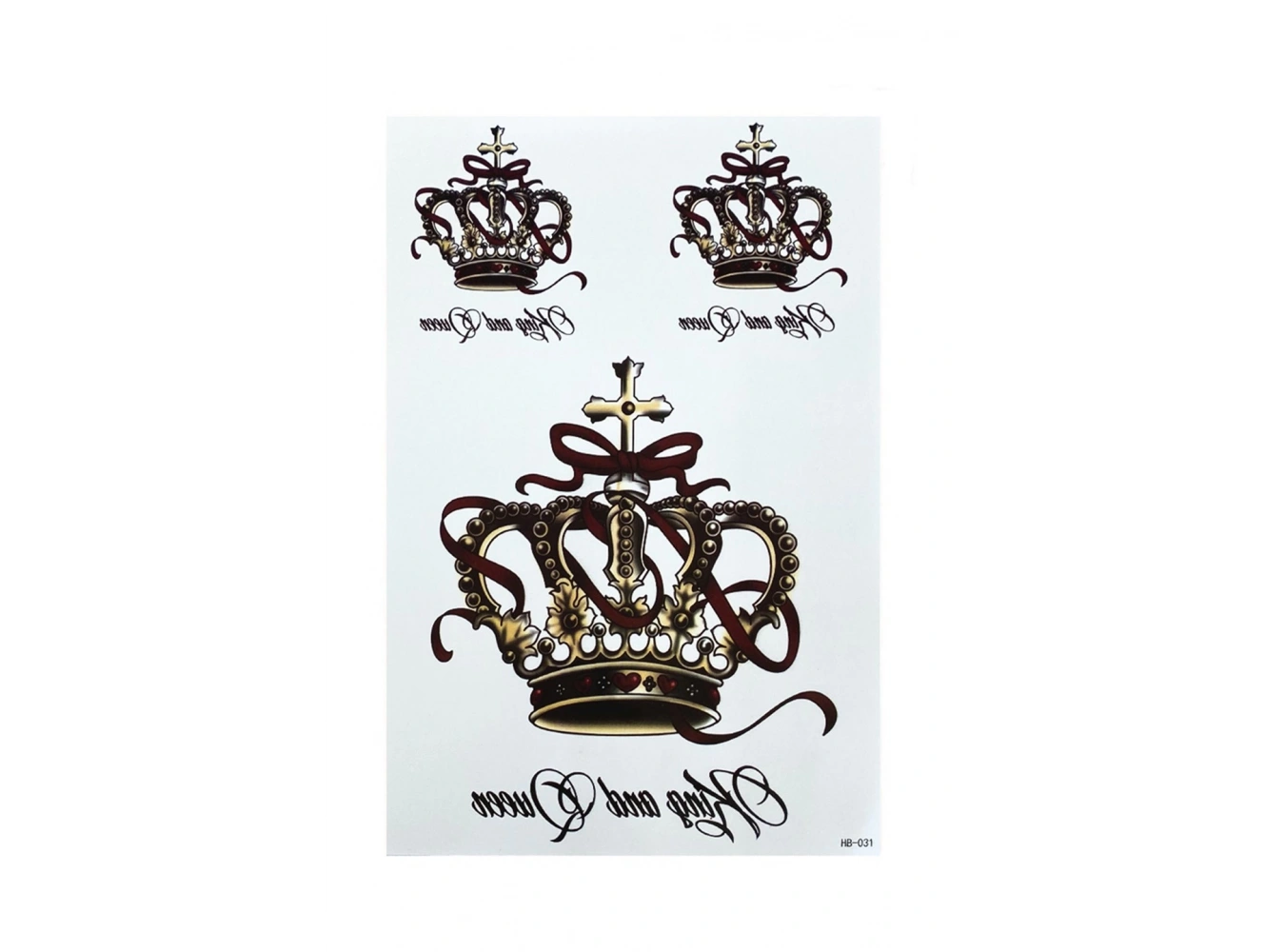 Geçici Kral Tacı Dövme Tattoo
