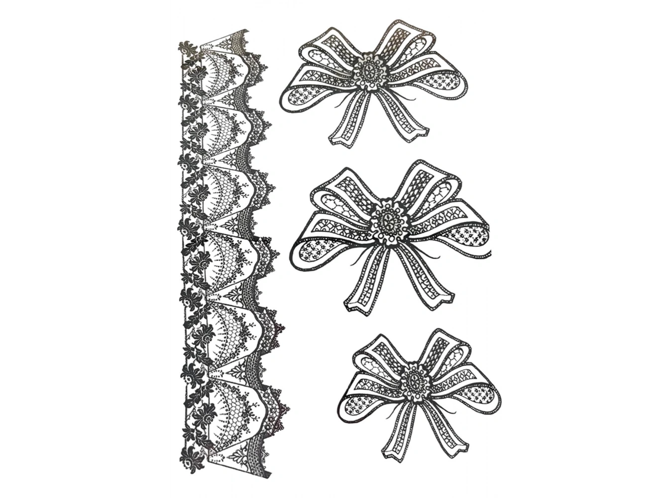 Geçici Kurdele Figürlü Dövme Tattoo