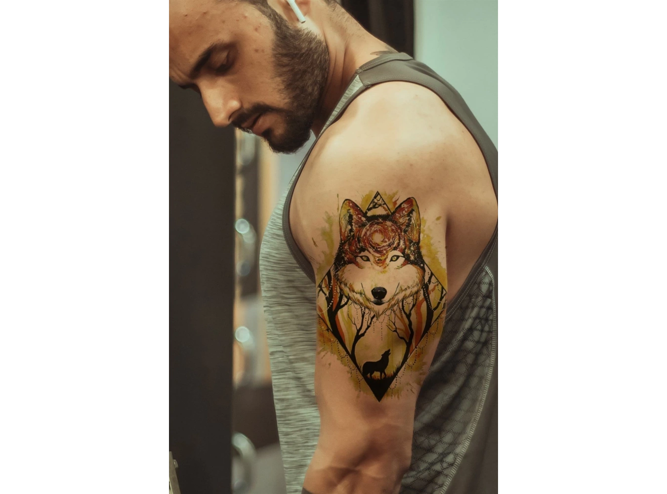 Geçici Kurt Dövme Tattoo