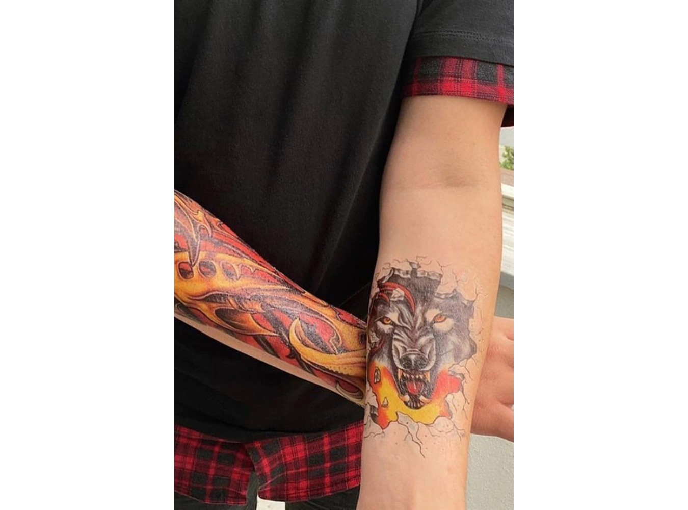 Geçici Kurt Dövme Tattoo