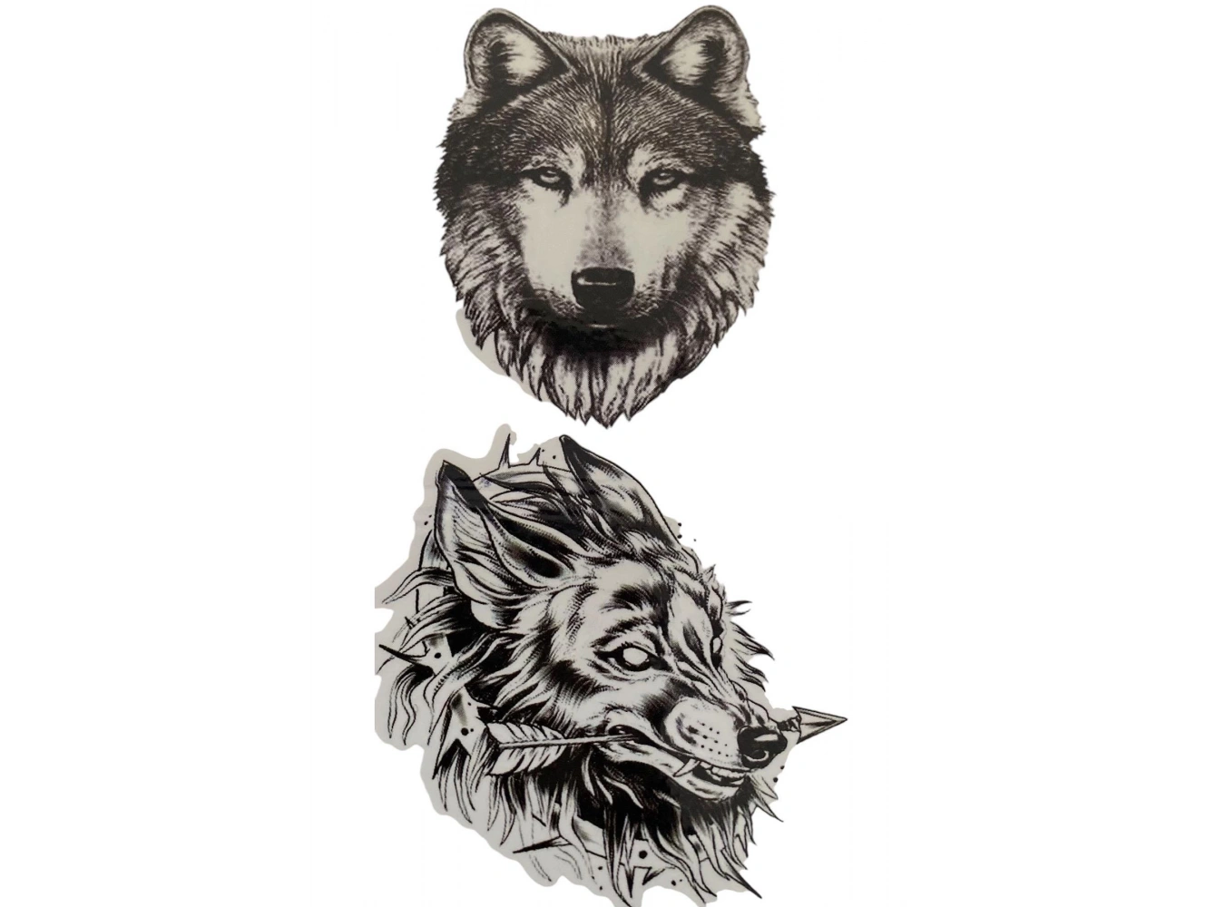 Geçici Kurt Figürlü Dövme Tatto