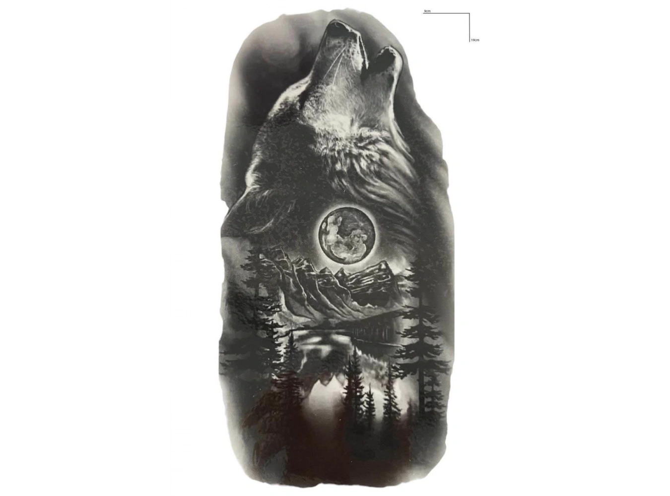 Geçici Kurt Figürlü Dövme Tattoo