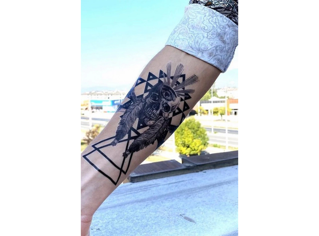 Geçici Kurukafa Dövme Tattoo