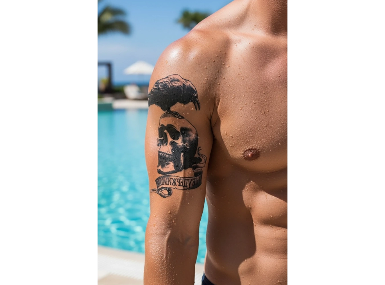 Geçici Kurukafa Dövme Tattoo
