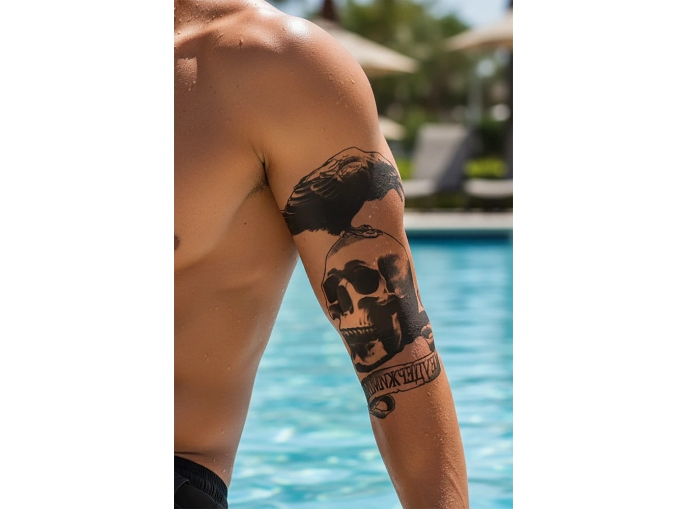 Geçici Kurukafa Dövme Tattoo