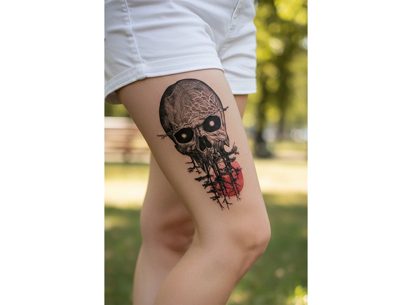 Geçici Kurukafa Dövme Tattoo