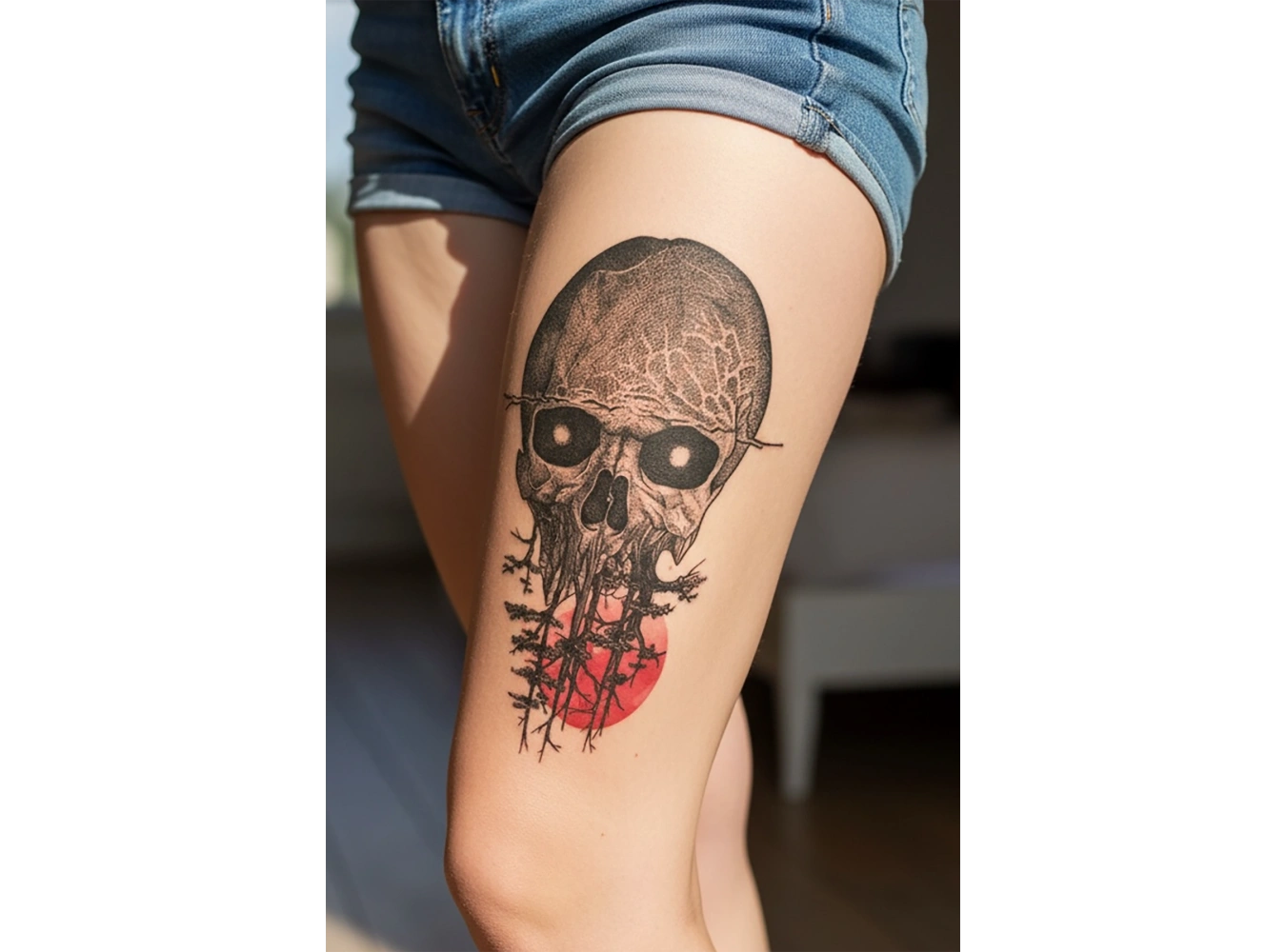 Geçici Kurukafa Dövme Tattoo