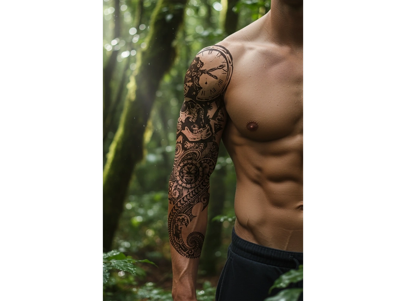 Geçici Kurukafa ve Saat Kol Dövme Tattoo