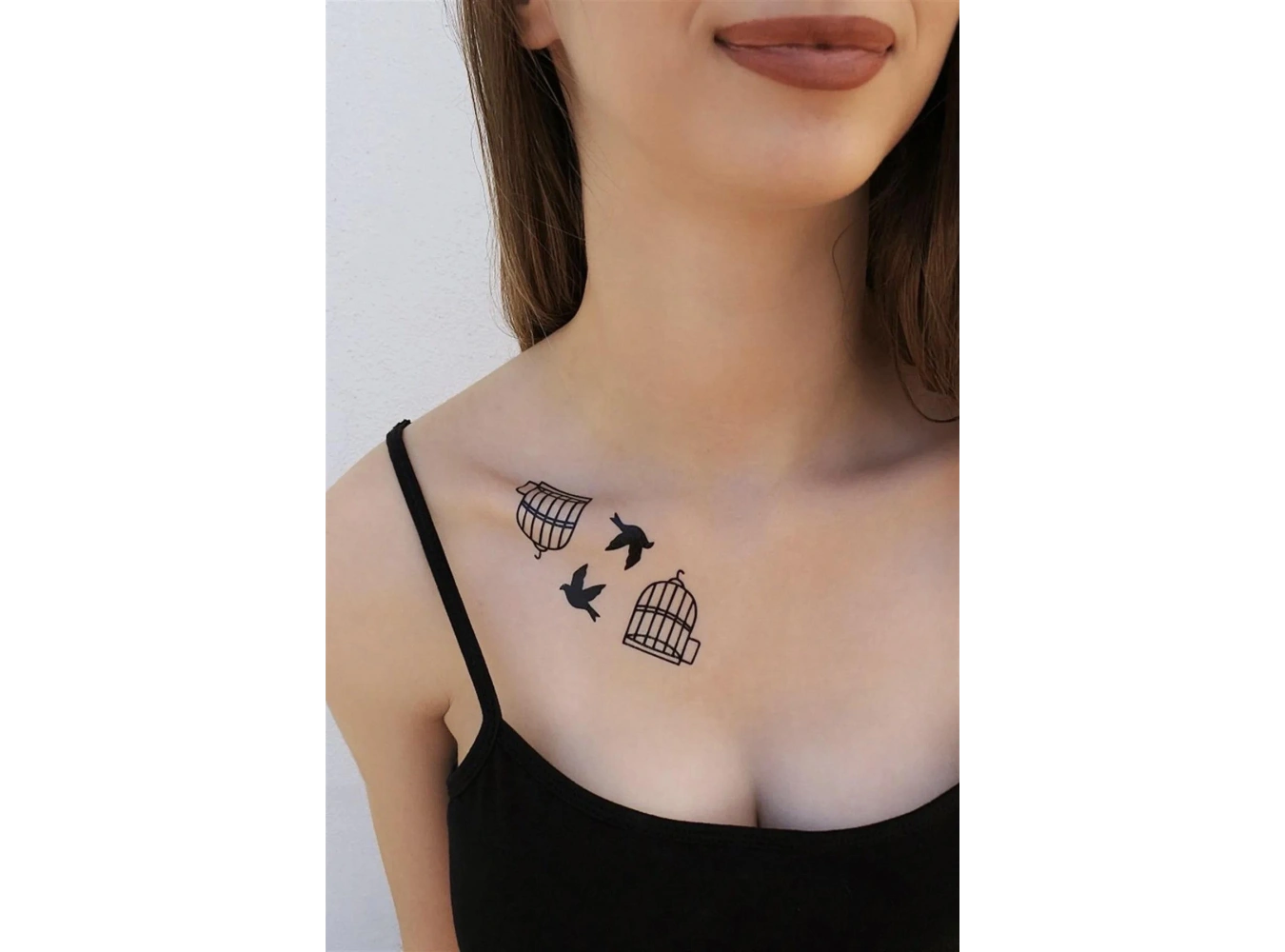 Geçici Kuş Figürlü Mini Dövme