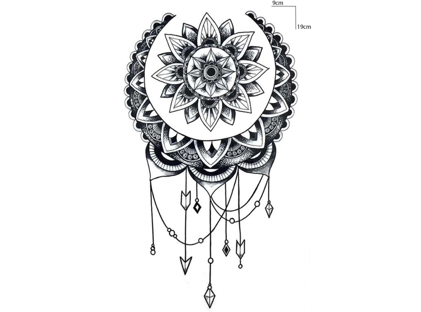 Geçici Lotus Figürlü Dövme Tattoo