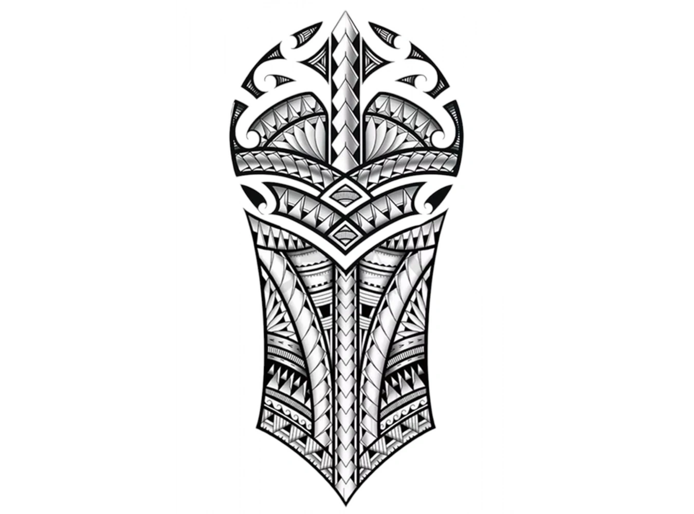 Geçici Maori Model Dövme Tattoo