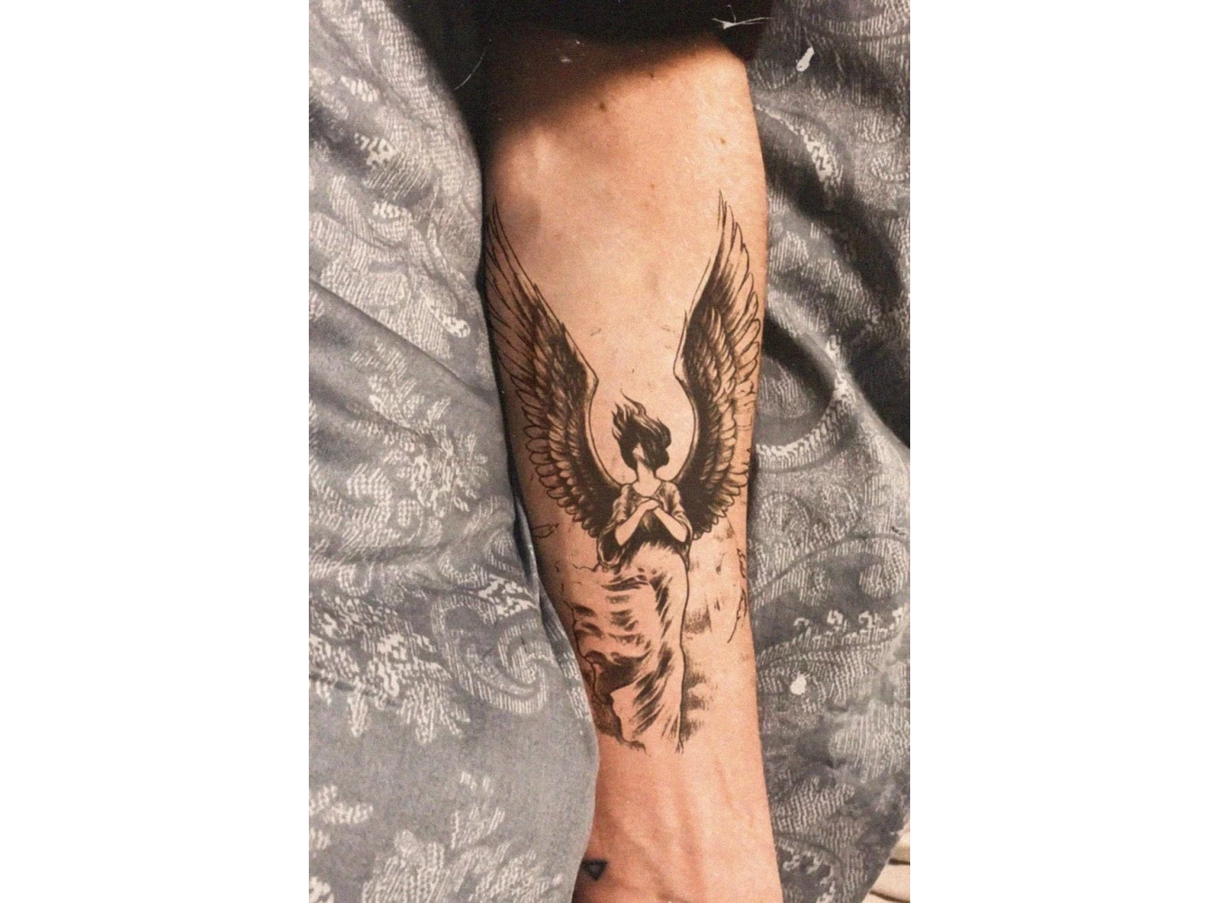 Geçici Melek Figürlü Dövme Tattoo
