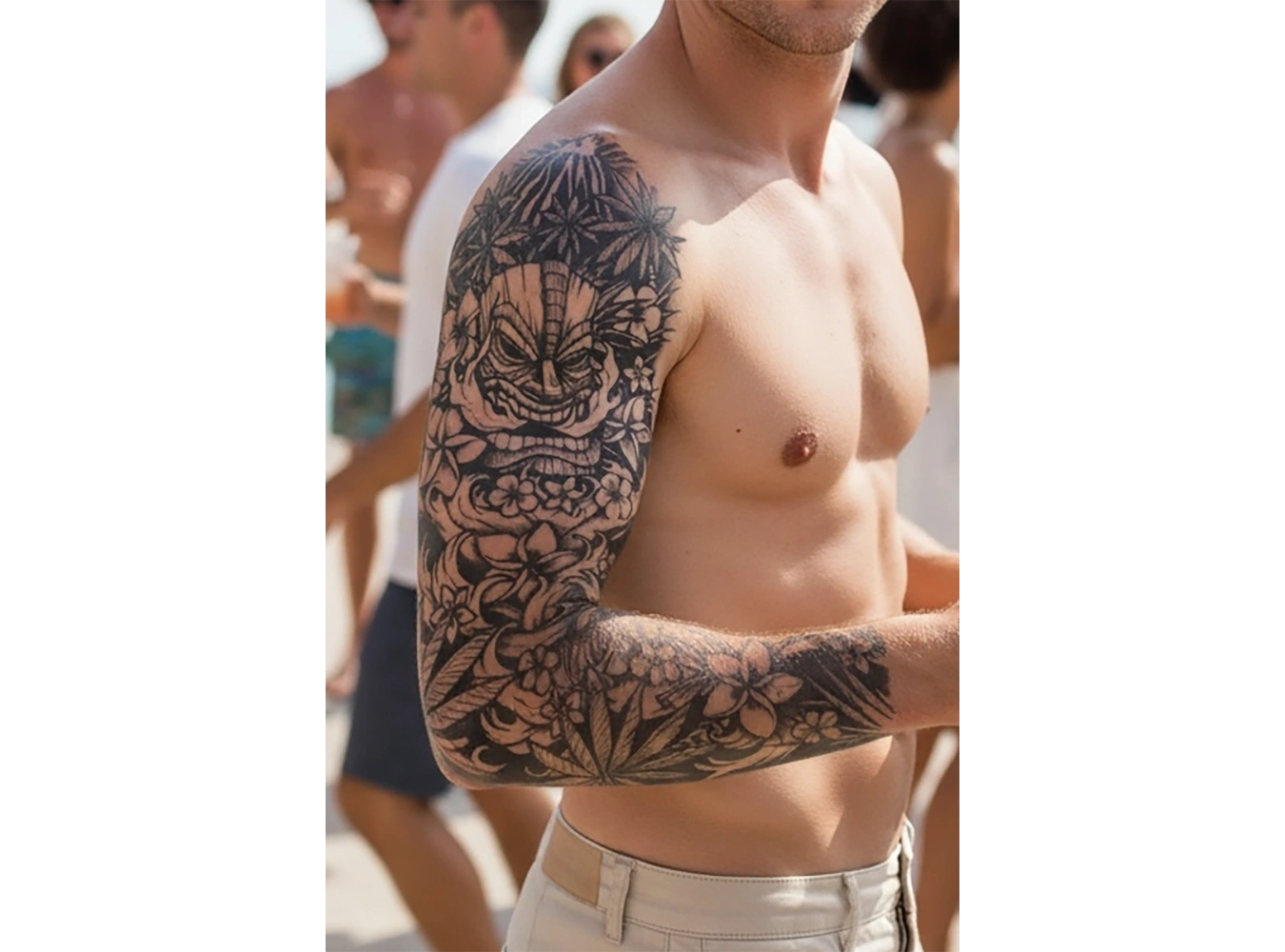 Geçici Motifli Kol Dövme Tattoo