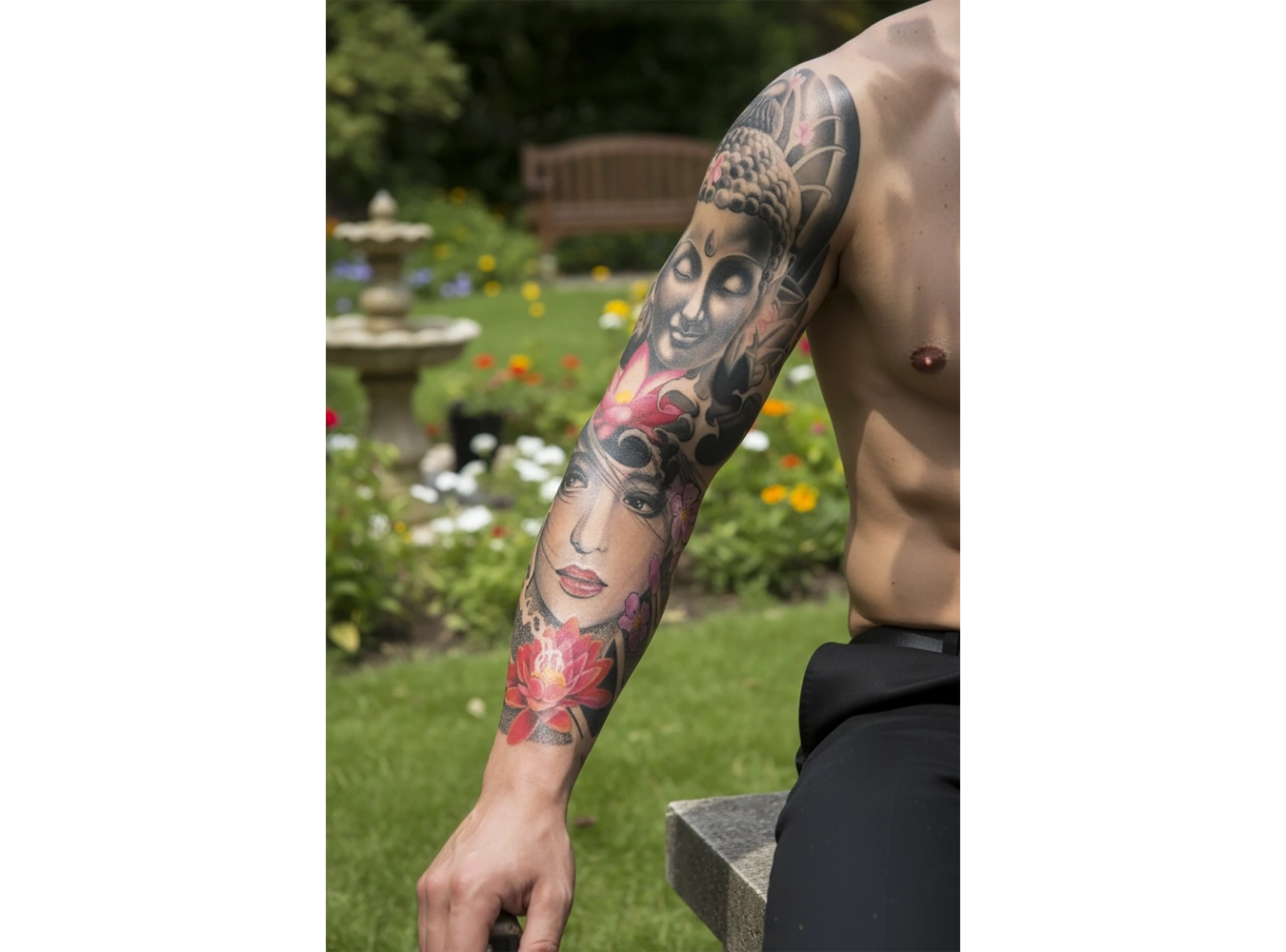 Geçici Nirvana ve Kadın Modelli Dövme Tattoo