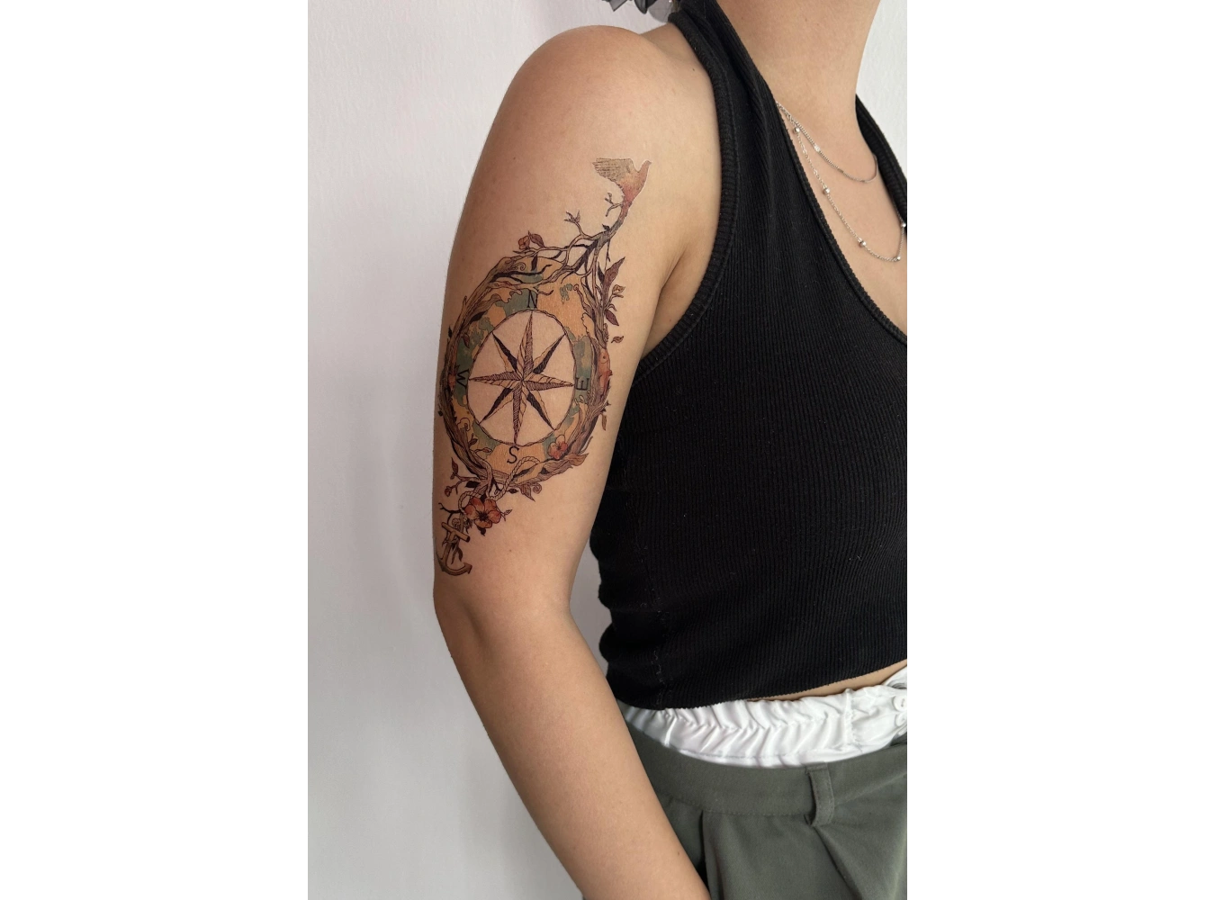 Geçici Pusula Dövme Tattoo