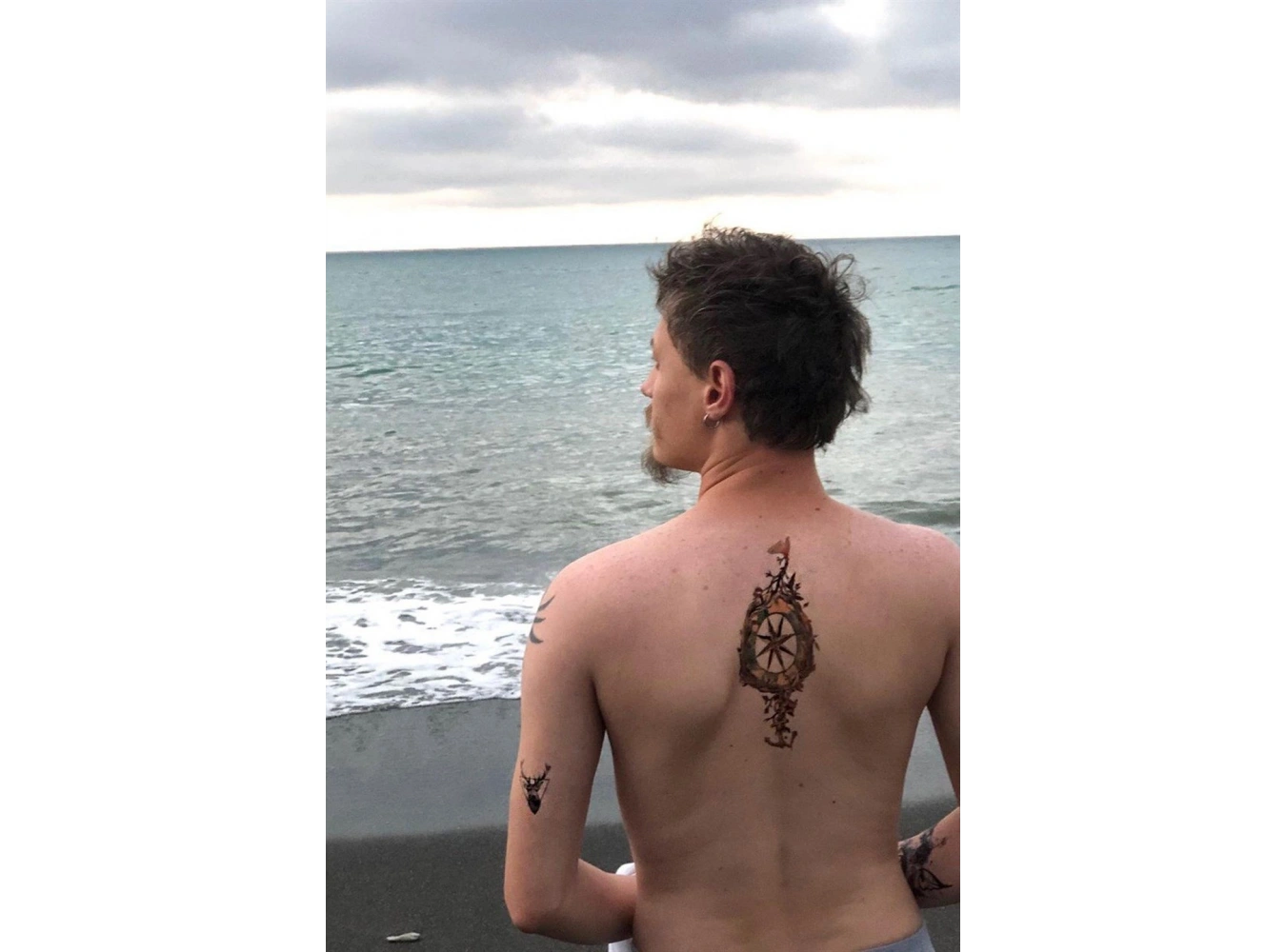 Geçici Pusula Dövme Tattoo